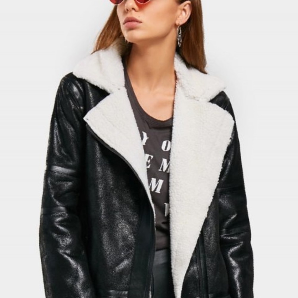 Zaful Asymmetric Zipper Lapel Coat